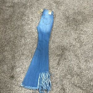 NEW Boutique Ripped Bell Bottoms